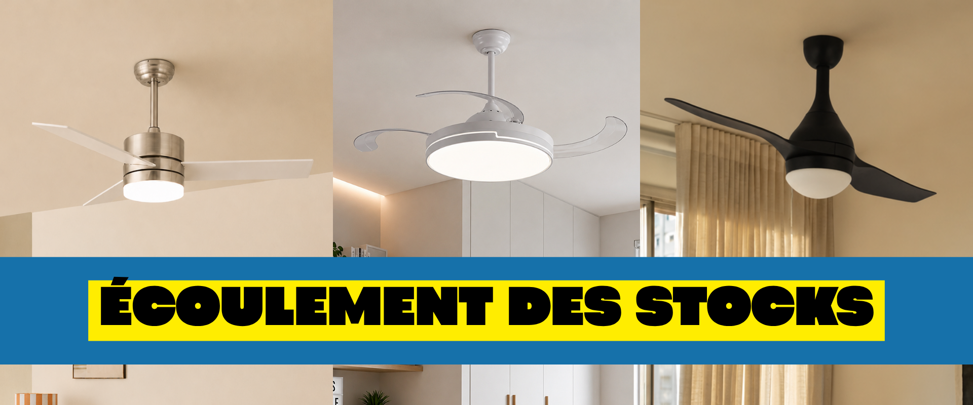 Ventilateurs de plafond